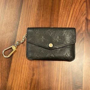Louis Vuitton Black Wallet with Key Chain